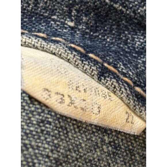 Utility Dark Blue Denim Jeans Straight Leg Relaxed Fit Mens Size 33X30 Casual - Picture 3 of 5